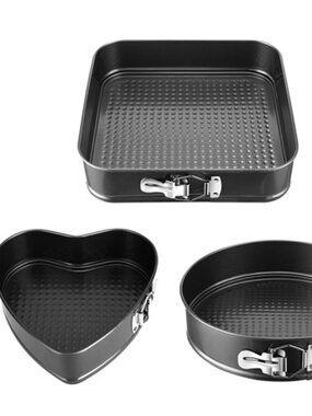Nonstick Springform Cake Pan Leakproof Removable Bottom 9 10 11 Inch Set